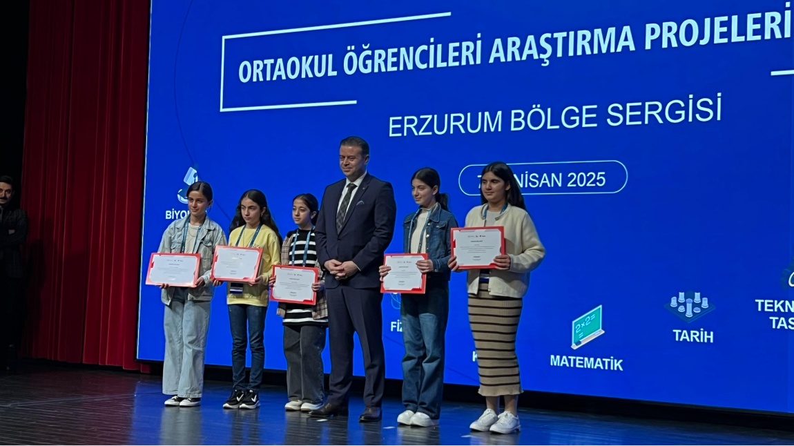 OKULUMUZ TÜBİTAK PROJESİNDE BÖLGE İKİNCİSİ OLDU.